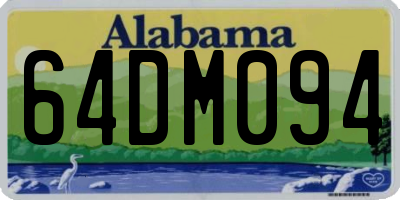 AL license plate 64DM094