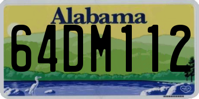 AL license plate 64DM112