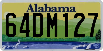 AL license plate 64DM127