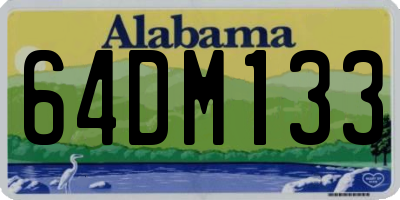 AL license plate 64DM133