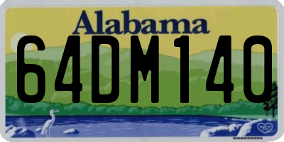 AL license plate 64DM140