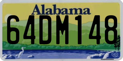 AL license plate 64DM148