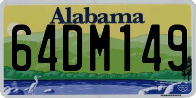 AL license plate 64DM149