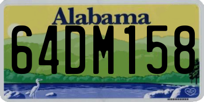 AL license plate 64DM158
