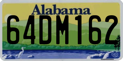 AL license plate 64DM162