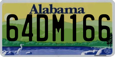 AL license plate 64DM166