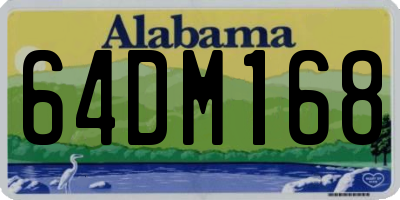 AL license plate 64DM168