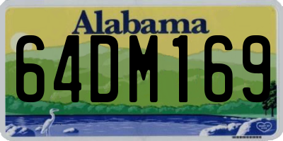 AL license plate 64DM169