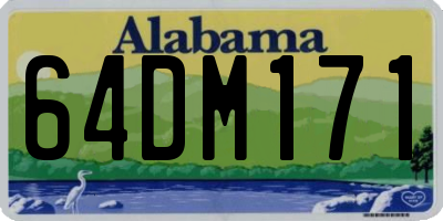 AL license plate 64DM171