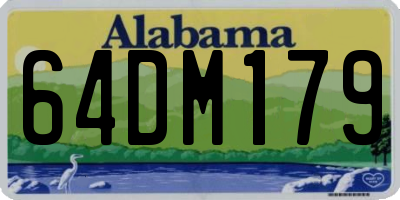 AL license plate 64DM179