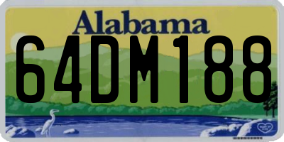 AL license plate 64DM188