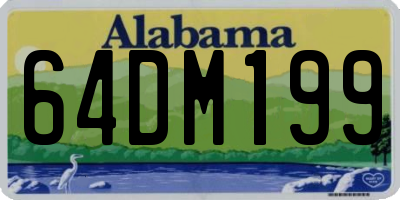 AL license plate 64DM199