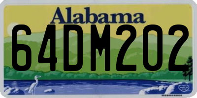 AL license plate 64DM202