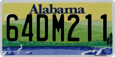 AL license plate 64DM211
