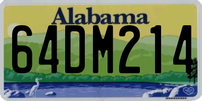 AL license plate 64DM214