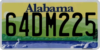 AL license plate 64DM225