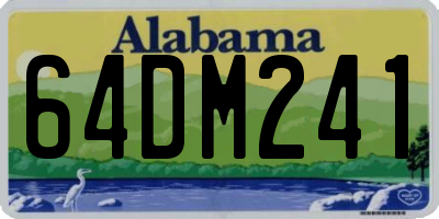 AL license plate 64DM241