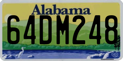 AL license plate 64DM248