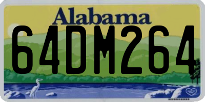 AL license plate 64DM264