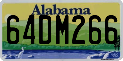 AL license plate 64DM266
