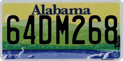 AL license plate 64DM268