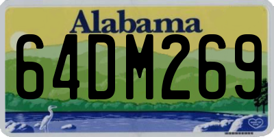 AL license plate 64DM269
