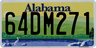 AL license plate 64DM271