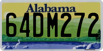 AL license plate 64DM272