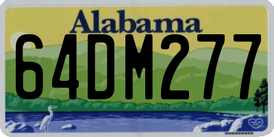AL license plate 64DM277