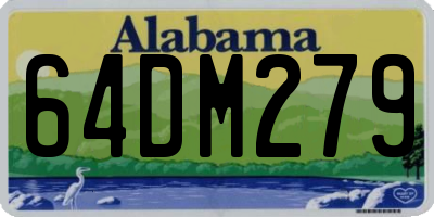 AL license plate 64DM279