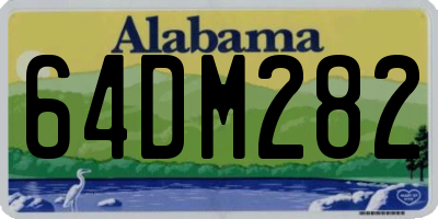 AL license plate 64DM282