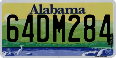 AL license plate 64DM284