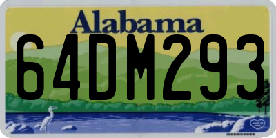 AL license plate 64DM293
