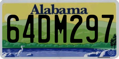AL license plate 64DM297
