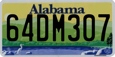 AL license plate 64DM307