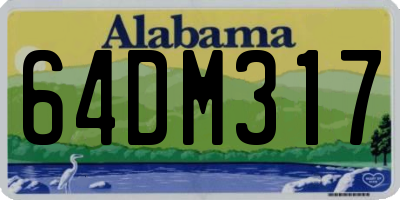 AL license plate 64DM317