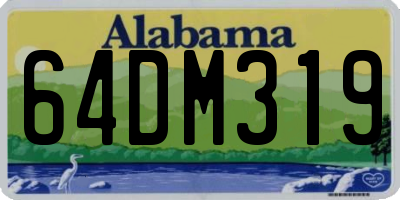 AL license plate 64DM319
