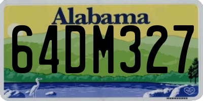 AL license plate 64DM327