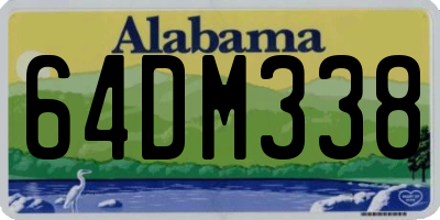 AL license plate 64DM338