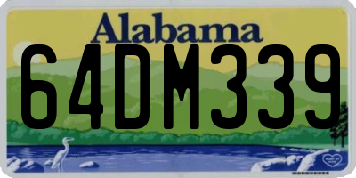AL license plate 64DM339