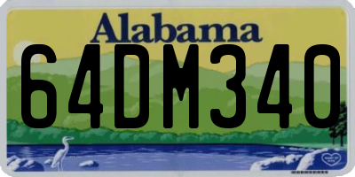 AL license plate 64DM340