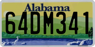 AL license plate 64DM341