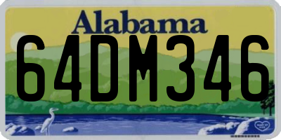 AL license plate 64DM346