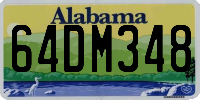 AL license plate 64DM348