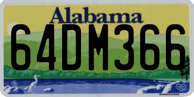 AL license plate 64DM366