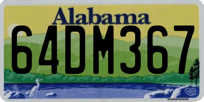 AL license plate 64DM367