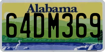 AL license plate 64DM369