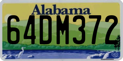 AL license plate 64DM372
