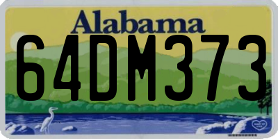 AL license plate 64DM373