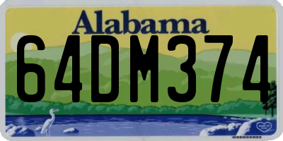 AL license plate 64DM374